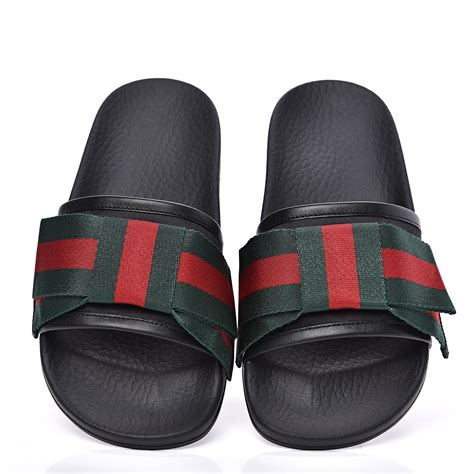 gucci women bow slides|Gucci slides women's.